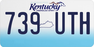 KY license plate 739UTH