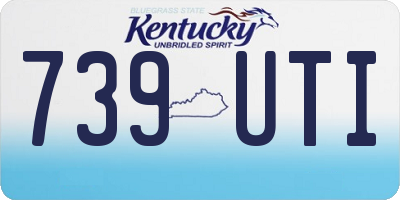 KY license plate 739UTI