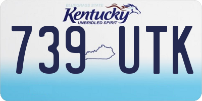 KY license plate 739UTK