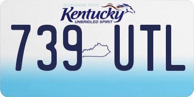KY license plate 739UTL