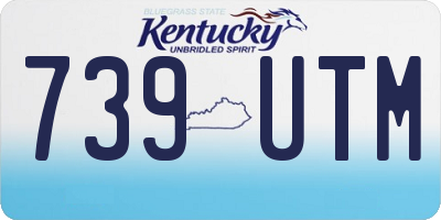 KY license plate 739UTM