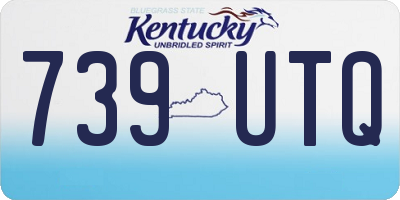 KY license plate 739UTQ