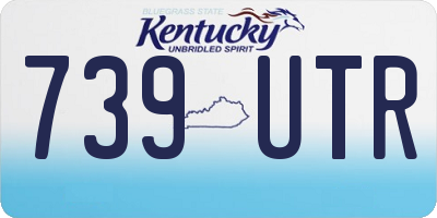 KY license plate 739UTR