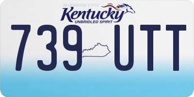 KY license plate 739UTT
