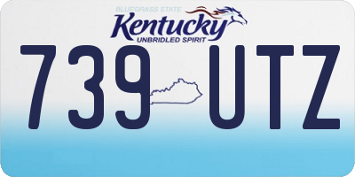 KY license plate 739UTZ