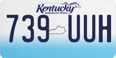 KY license plate 739UUH