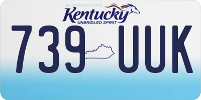 KY license plate 739UUK