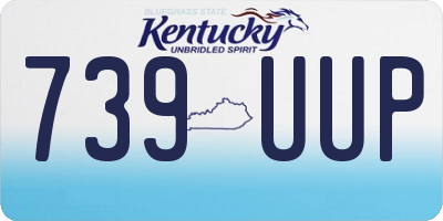 KY license plate 739UUP