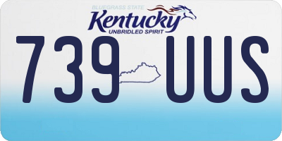 KY license plate 739UUS