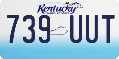 KY license plate 739UUT