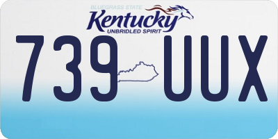 KY license plate 739UUX
