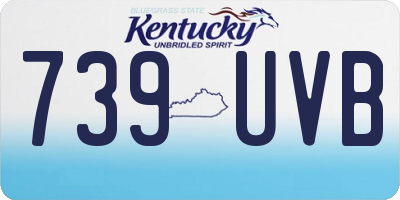 KY license plate 739UVB