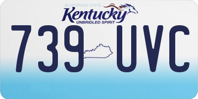 KY license plate 739UVC
