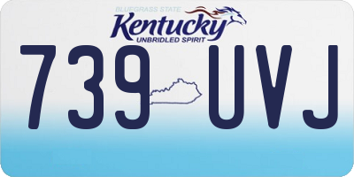 KY license plate 739UVJ