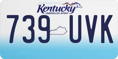 KY license plate 739UVK