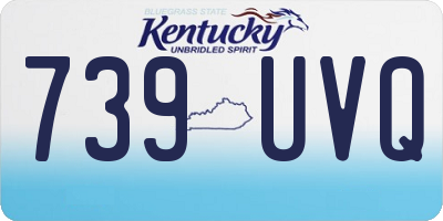 KY license plate 739UVQ