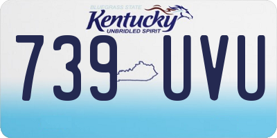 KY license plate 739UVU