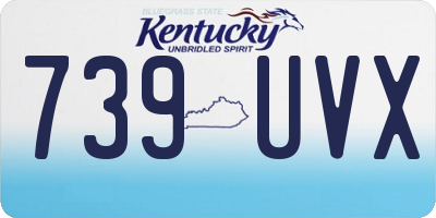 KY license plate 739UVX