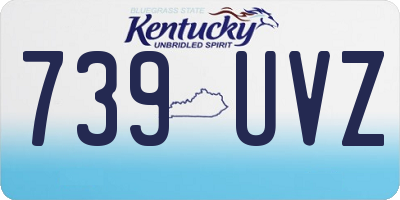 KY license plate 739UVZ