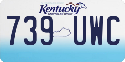 KY license plate 739UWC