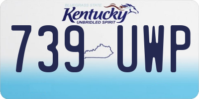 KY license plate 739UWP