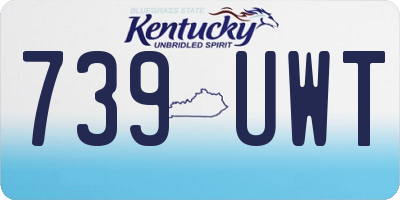 KY license plate 739UWT