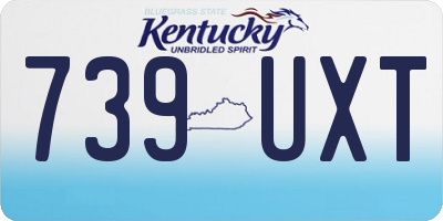 KY license plate 739UXT