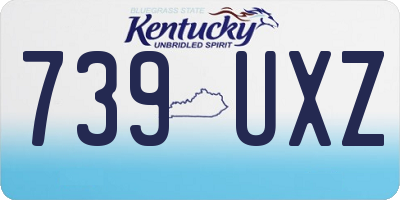 KY license plate 739UXZ