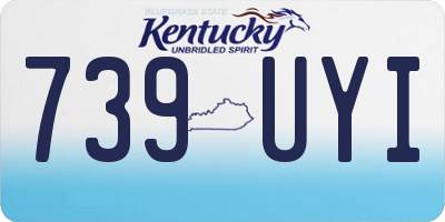 KY license plate 739UYI
