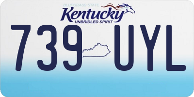 KY license plate 739UYL