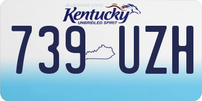 KY license plate 739UZH