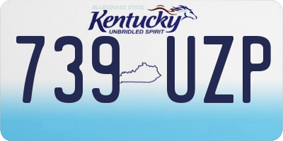 KY license plate 739UZP