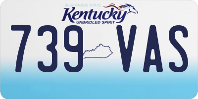 KY license plate 739VAS