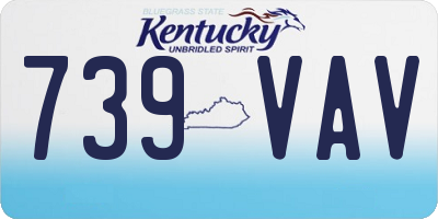 KY license plate 739VAV