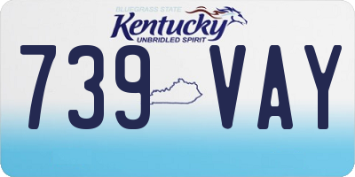 KY license plate 739VAY