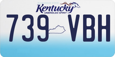 KY license plate 739VBH