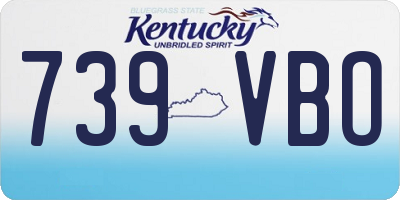 KY license plate 739VBO