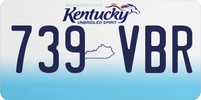 KY license plate 739VBR