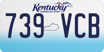 KY license plate 739VCB