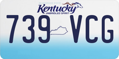 KY license plate 739VCG
