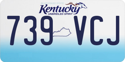 KY license plate 739VCJ