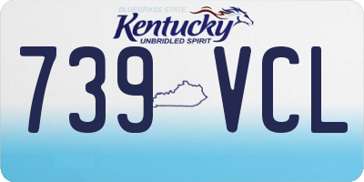 KY license plate 739VCL