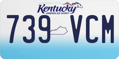 KY license plate 739VCM