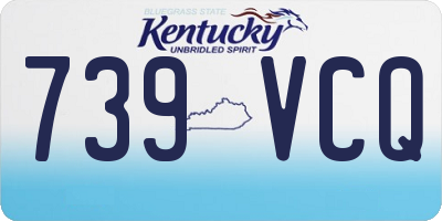 KY license plate 739VCQ