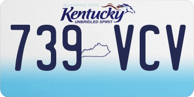 KY license plate 739VCV