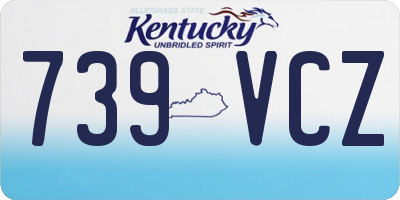 KY license plate 739VCZ