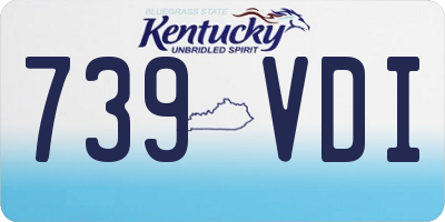 KY license plate 739VDI