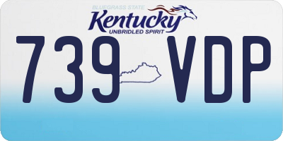 KY license plate 739VDP