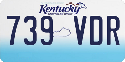 KY license plate 739VDR
