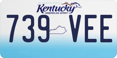 KY license plate 739VEE